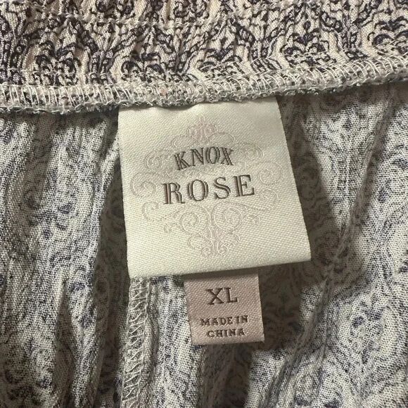 Knox Rose NWOT Women's Mid-Rise Wide Leg Flowy Pants - Picture 2 of 8